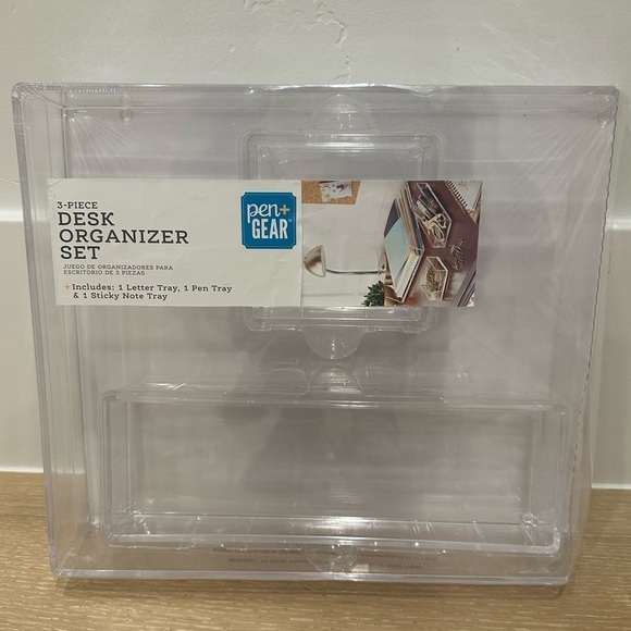 Pen+Gear Acrylic 3-Piece Organization Set & Tie Dye File Folders, 6 Count Bundle - Picture 2 of 15